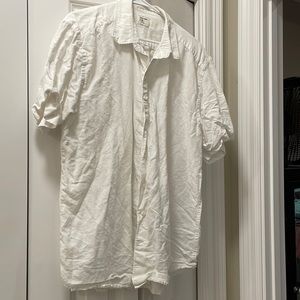 Old Navy Linen Shirt. White. Size: XL